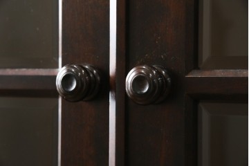 中古　美品　北海道民芸家具　HM114K　落ち着いた佇まいの本箱　定価約39万円　(R-085730)