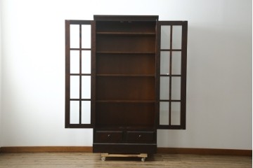 中古　美品　北海道民芸家具　HM114K　落ち着いた佇まいの本箱　定価約39万円　(R-085730)