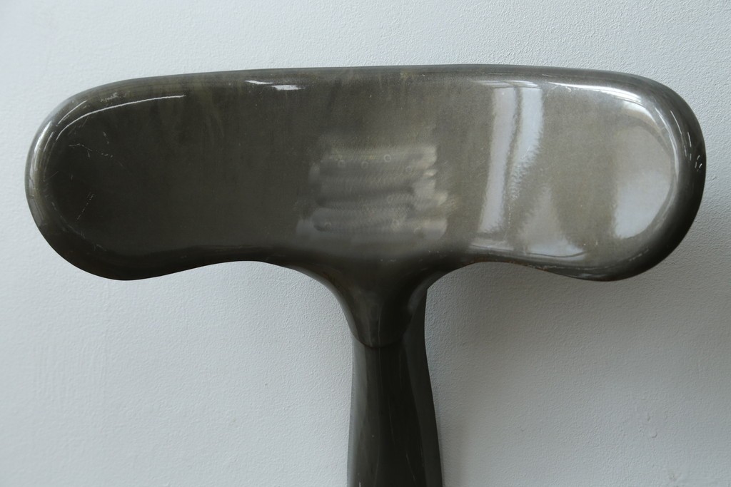 中古　美品　フランス　オールスチール製　Whale Tail(ホエールテイル・チェア)　工業用チェアの名作!　Nicolle Chair(ニコルチェア)4脚セット　定価(4脚合計)約23万円　(R-085731)