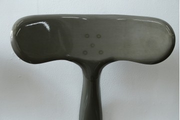 中古　美品　フランス　オールスチール製　Whale Tail(ホエールテイル・チェア)　工業用チェアの名作!　Nicolle Chair(ニコルチェア)4脚セット　定価(4脚合計)約23万円　(R-085731)