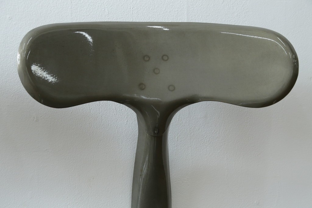 中古　美品　フランス　オールスチール製　Whale Tail(ホエールテイル・チェア)　工業用チェアの名作!　Nicolle Chair(ニコルチェア)4脚セット　定価(4脚合計)約23万円　(R-085731)