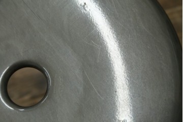 中古　美品　フランス　オールスチール製　Whale Tail(ホエールテイル・チェア)　工業用チェアの名作!　Nicolle Chair(ニコルチェア)4脚セット　定価(4脚合計)約23万円　(R-085731)