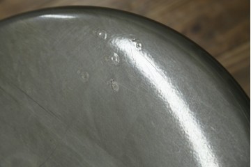 中古　美品　フランス　オールスチール製　Whale Tail(ホエールテイル・チェア)　工業用チェアの名作!　Nicolle Chair(ニコルチェア)4脚セット　定価(4脚合計)約23万円　(R-085731)