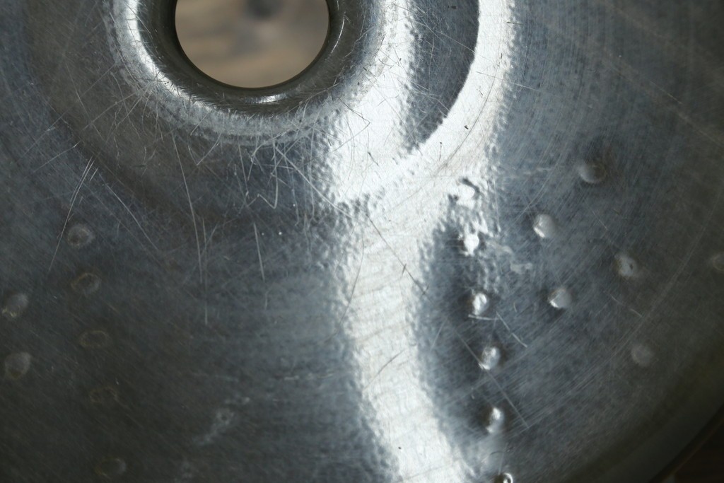 中古　美品　フランス　オールスチール製　Whale Tail(ホエールテイル・チェア)　工業用チェアの名作!　Nicolle Chair(ニコルチェア)4脚セット　定価(4脚合計)約23万円　(R-085731)