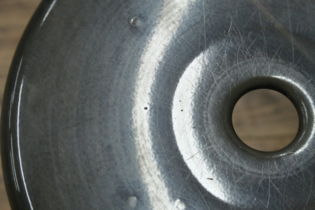 中古　美品　フランス　オールスチール製　Whale Tail(ホエールテイル・チェア)　工業用チェアの名作!　Nicolle Chair(ニコルチェア)4脚セット　定価(4脚合計)約23万円　(R-085731)