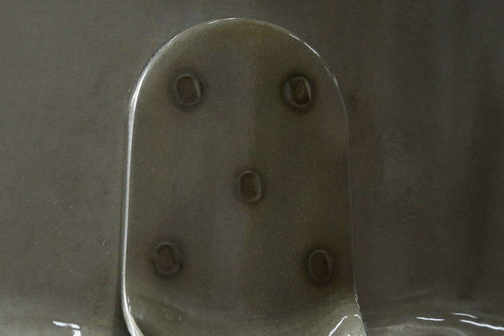 中古　美品　フランス　オールスチール製　Whale Tail(ホエールテイル・チェア)　工業用チェアの名作!　Nicolle Chair(ニコルチェア)4脚セット　定価(4脚合計)約23万円　(R-085731)