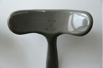 中古　美品　フランス　オールスチール製　Whale Tail(ホエールテイル・チェア)　工業用チェアの名作!　Nicolle Chair(ニコルチェア)5脚セット　定価(5脚合計)約29万円　(R-085731)