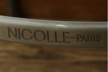 中古　美品　フランス　オールスチール製　Whale Tail(ホエールテイル・チェア)　工業用チェアの名作!　Nicolle Chair(ニコルチェア)5脚セット　定価(5脚合計)約29万円　(R-085731)