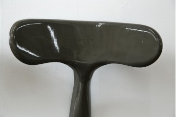 中古　美品　フランス　オールスチール製　Whale Tail(ホエールテイル・チェア)　工業用チェアの名作!　Nicolle Chair(ニコルチェア)5脚セット　定価(5脚合計)約29万円　(R-085731)
