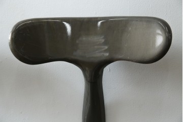 中古　美品　フランス　オールスチール製　Whale Tail(ホエールテイル・チェア)　工業用チェアの名作!　Nicolle Chair(ニコルチェア)5脚セット　定価(5脚合計)約29万円　(R-085731)