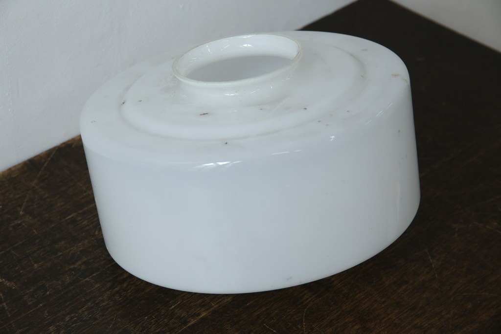 《引っ掛けシーリング式ペンダントライト加工費込み》　和製アンティーク　大正～昭和初期　直線的なフォルムが印象的なペンダントライト　(R-085736)