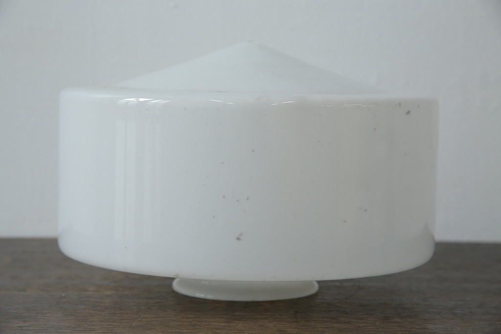 《引っ掛けシーリング式ペンダントライト加工費込み》　和製アンティーク　大正～昭和初期　直線的なフォルムが印象的なペンダントライト　(R-085736)