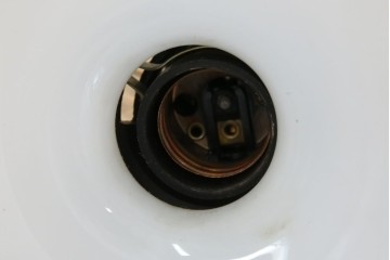 和製アンティーク　真鍮飾りの透かし模様がアクセントのペンダントライト　(R-085739)