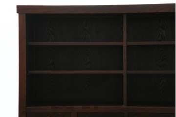 中古　美品　タモ材　落ち着いた佇まいで空間に取り入れやすい水屋箪笥　(R-085741)
