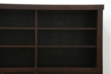中古　美品　タモ材　落ち着いた佇まいで空間に取り入れやすい水屋箪笥　(R-085741)