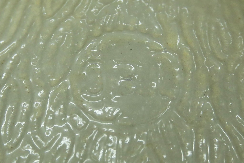 《引っ掛けシーリング式ペンダントライト加工費込み》　和製ヴィンテージ　ミルクガラス　可憐なシルエットのペンダントライト　(R-085744)