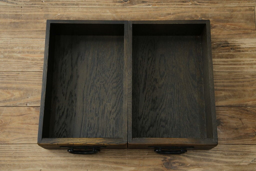 中古　美品　飛騨産業　JAPAN PROVINCIAL(ジャパンプロヴィンシャル)　格子戸の意匠が趣深い帳場箪笥　定価約95万円　(R-085751)