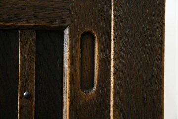 中古　美品　飛騨産業　JAPAN PROVINCIAL(ジャパンプロヴィンシャル)　格子戸の意匠が趣深い帳場箪笥　定価約95万円　(R-085751)