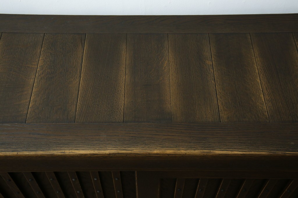 中古　美品　飛騨産業　JAPAN PROVINCIAL(ジャパンプロヴィンシャル)　格子戸の意匠が趣深い帳場箪笥　定価約95万円　(R-085751)