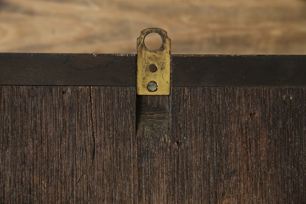 和製ヴィンテージ　Meiji(明治時計社)　ミッドセンチュリーテイストのお部屋にもぴったりなスクエア型の振り子時計　(R-085755)