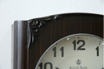 和製ヴィンテージ　愛知時計電機(アイチ、AICHI)　レトロな文字盤と品の良い装飾が調和する振り子時計　(R-085756)