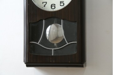 和製ヴィンテージ　愛知時計電機(アイチ、AICHI)　レトロな文字盤と品の良い装飾が調和する振り子時計　(R-085756)