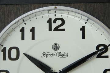 和製ヴィンテージ　愛知時計電機(アイチ、AICHI)　レトロな文字盤と品の良い装飾が調和する振り子時計　(R-085756)