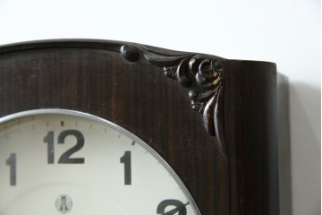 和製ヴィンテージ　愛知時計電機(アイチ、AICHI)　レトロな文字盤と品の良い装飾が調和する振り子時計　(R-085756)