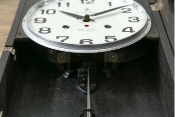 和製ヴィンテージ　愛知時計電機(アイチ、AICHI)　レトロな文字盤と品の良い装飾が調和する振り子時計　(R-085756)