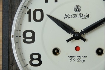 和製ヴィンテージ　愛知時計電機(アイチ、AICHI)　レトロな文字盤と品の良い装飾が調和する振り子時計　(R-085756)