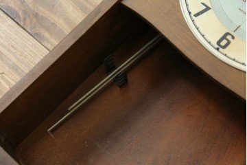 和製ヴィンテージ　精工舎(SEIKOSHA、セイコー)　ミッドセンチュリースタイルにおすすめのスクエア型振り子時計　(R-085757)