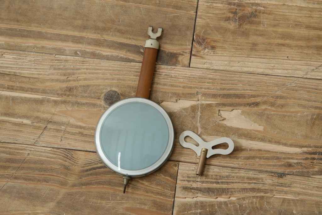 和製ヴィンテージ　精工舎(SEIKOSHA、セイコー)　ミッドセンチュリースタイルにおすすめのスクエア型振り子時計　(R-085757)