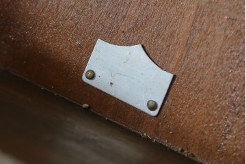 和製ヴィンテージ　精工舎(SEIKOSHA、セイコー)　ミッドセンチュリースタイルにおすすめのスクエア型振り子時計　(R-085757)