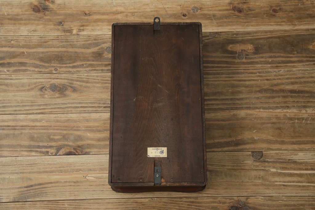 和製ヴィンテージ　精工舎(SEIKOSHA、セイコー)　ミッドセンチュリースタイルにおすすめのスクエア型振り子時計　(R-085757)