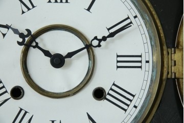 和製アンティーク　昭和初期　金彩の装飾が上品な八角振り子時計　(R-085758)