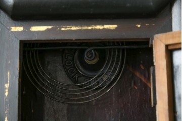 和製アンティーク　昭和初期　金彩の装飾が上品な八角振り子時計　(R-085758)