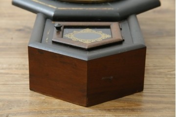 和製アンティーク　昭和初期　金彩の装飾が上品な八角振り子時計　(R-085758)