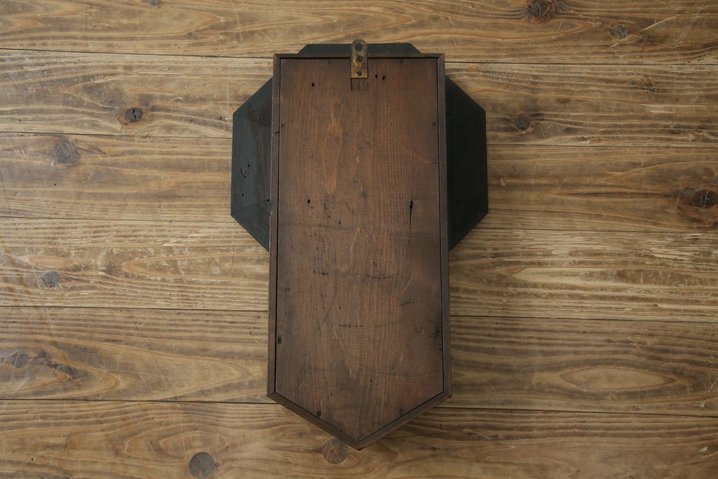 和製アンティーク　昭和初期　金彩の装飾が上品な八角振り子時計　(R-085758)