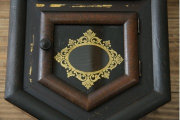 和製アンティーク　昭和初期　金彩の装飾が上品な八角振り子時計　(R-085758)