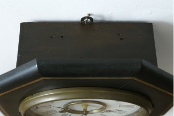 和製アンティーク　昭和初期　金彩の装飾が上品な八角振り子時計　(R-085758)