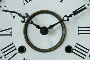 和製アンティーク　昭和初期　金彩の装飾が上品な八角振り子時計　(R-085758)