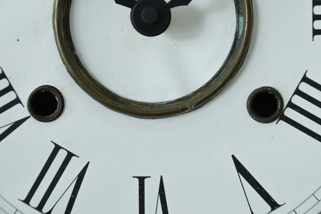 和製アンティーク　昭和初期　金彩の装飾が上品な八角振り子時計　(R-085758)