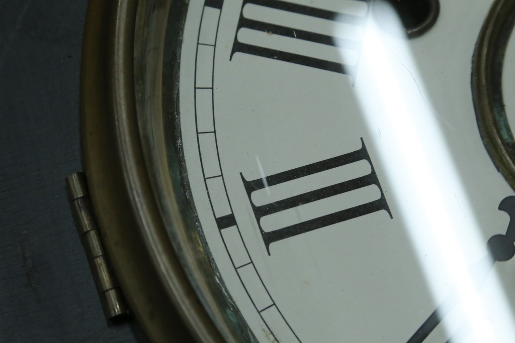 和製アンティーク　昭和初期　金彩の装飾が上品な八角振り子時計　(R-085758)