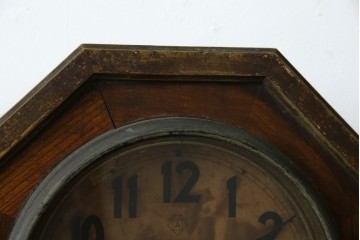 和製アンティーク　大正期　深みのある色合いが魅力の八角振り子時計　(R-085759)