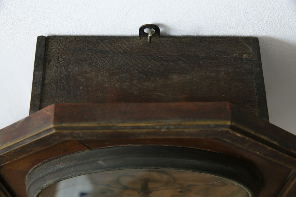 和製アンティーク　大正期　深みのある色合いが魅力の八角振り子時計　(R-085759)