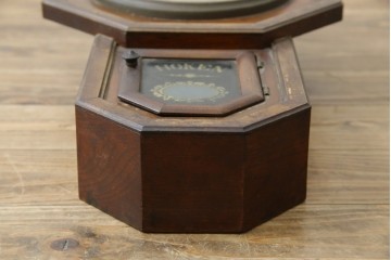 和製アンティーク　大正期　深みのある色合いが魅力の八角振り子時計　(R-085759)