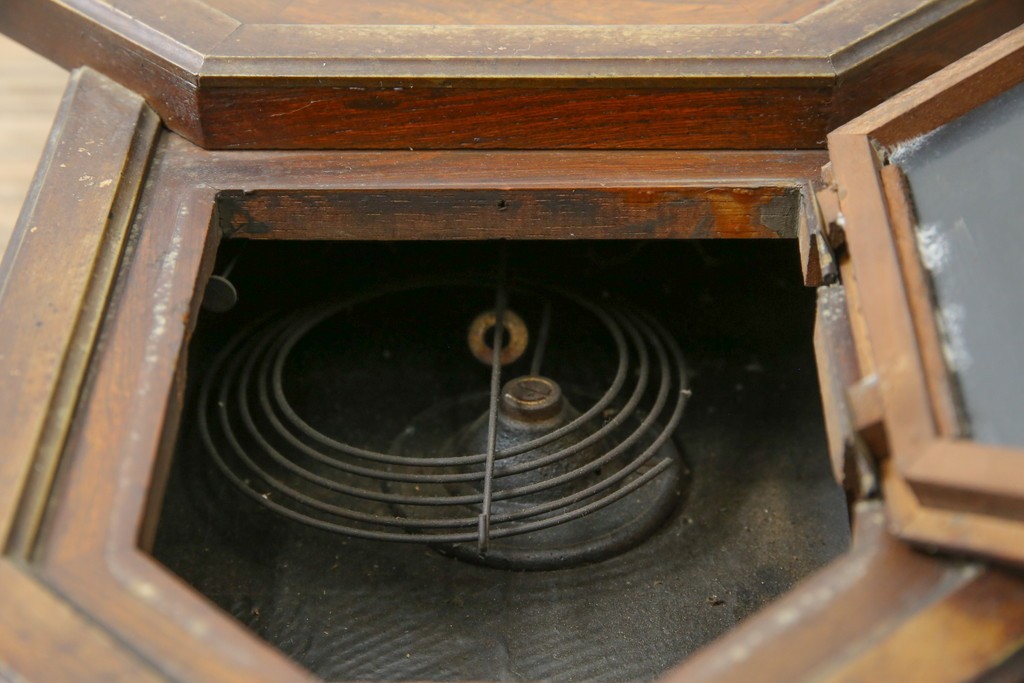 和製アンティーク　大正期　深みのある色合いが魅力の八角振り子時計　(R-085759)