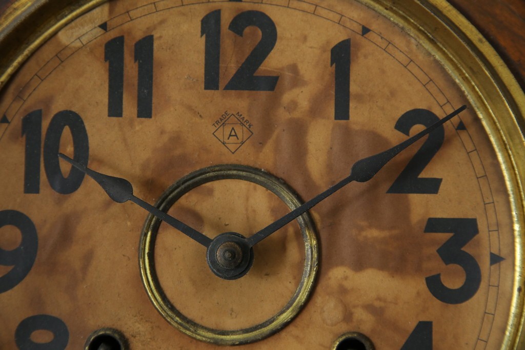 和製アンティーク　大正期　深みのある色合いが魅力の八角振り子時計　(R-085759)