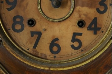 和製アンティーク　大正期　深みのある色合いが魅力の八角振り子時計　(R-085759)