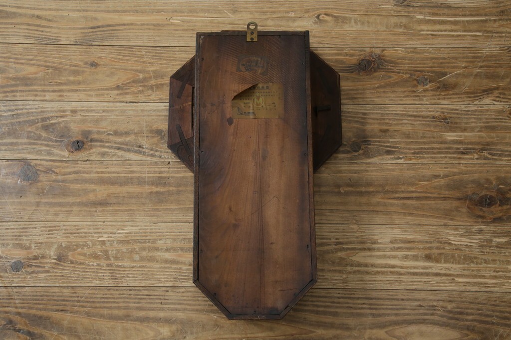 和製アンティーク　大正期　深みのある色合いが魅力の八角振り子時計　(R-085759)